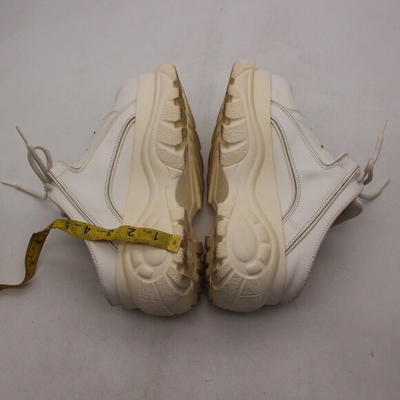 Buffalo London Women’s EU Size39 Classic Platform Mule White Leather Slip On - Picture 6 of 12